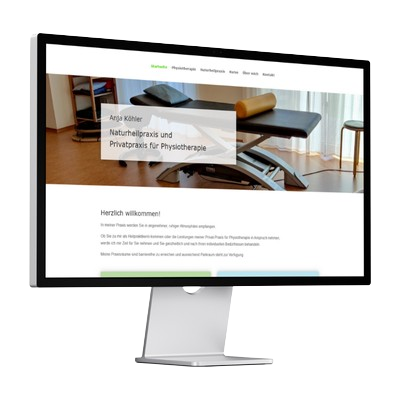 Referenz_Anja-Koehler Ansicht der erstellten Website von Anja Köhler