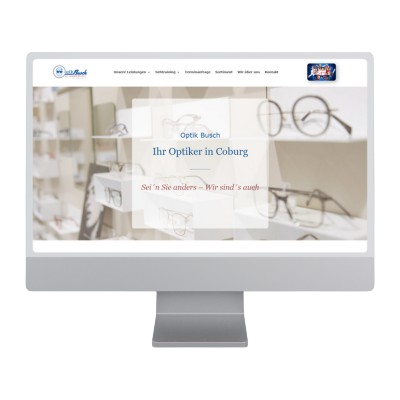 Referenz_Optik-Busch Ansicht der erstellten Website von Optik Busch in Coburg